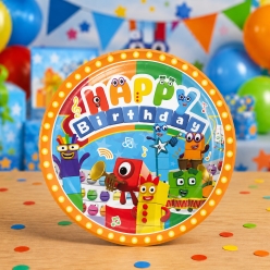 *Numberblocks Birthday Dessert Plates - 10 PK